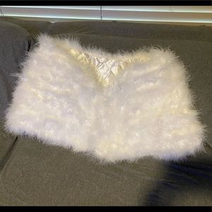 Beautiful rabbit fur shawl